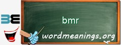 WordMeaning blackboard for bmr